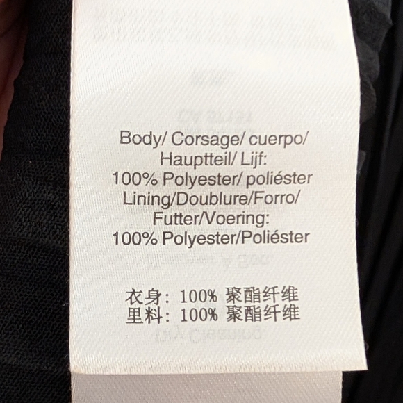 DKNY Black Ruffle Pleated Bustier Midi Dress - Picture 7 of 7